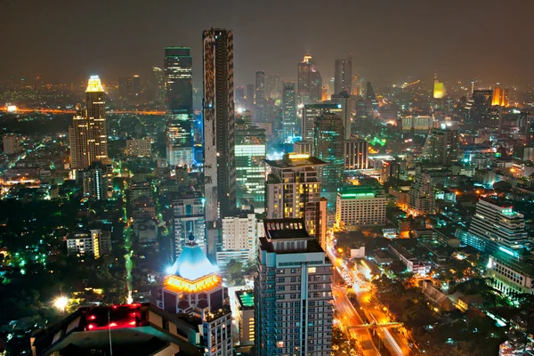 De skyline van Bangkok. — Stockfoto