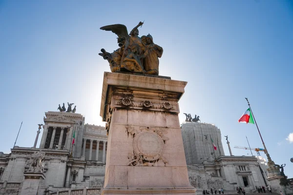 Róma, vittorio emanuele, közel a piazza Velence, Róma, Olaszország. — Stock Fotó
