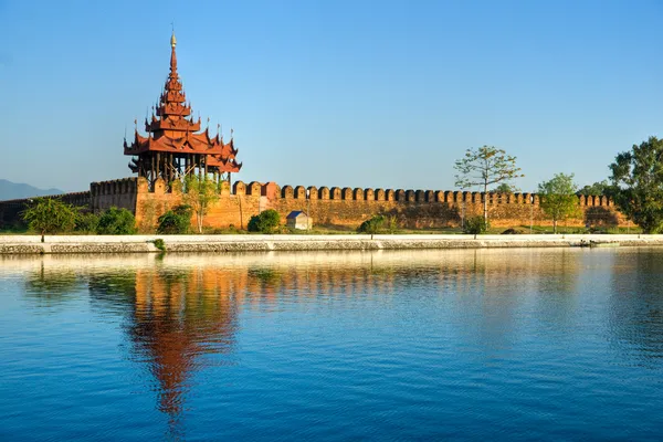 Festung von Mandalay, myanmar. — Stockfoto