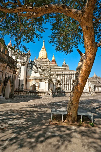 Bagan při západu slunce, myanmar. — Stock fotografie