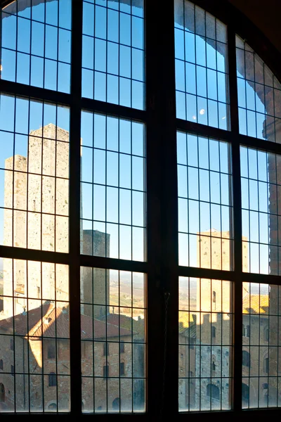 Vista de San Gimignano, Toscana, Itália . — Fotografia de Stock