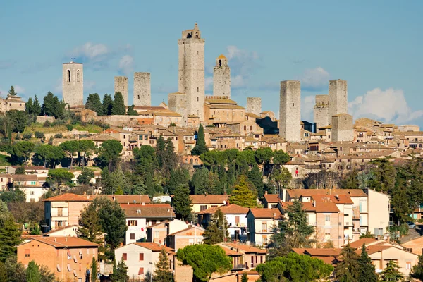 Visa san gimignano, Toscana, Italien. — Stockfoto