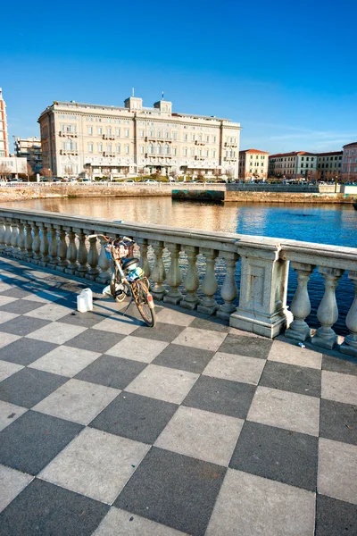 Livorno, terrazza mascagni. Toskania, Włochy. — Zdjęcie stockowe