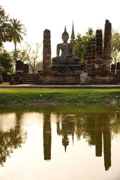 Wat Mahathat, Sukhothai, Thailand, — Stockfoto