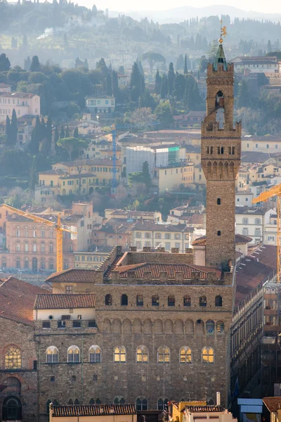 Florença, Palazzo Vecchio, piazza della Signoria . — Fotografia de Stock