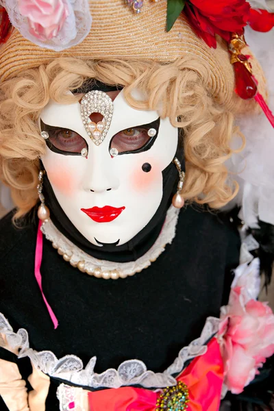 Maschera di Venezia, Carnevale . — Foto Stock