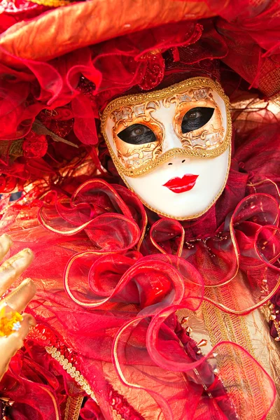 Maschera di Venezia, Carnevale . — Foto Stock