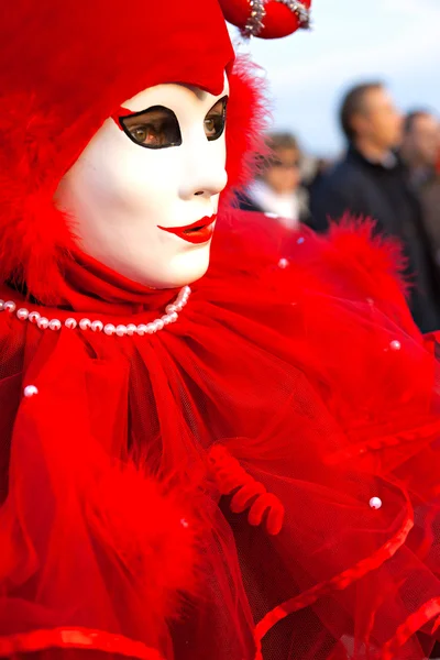 Maschera di Venezia, Carnevale . — Foto Stock