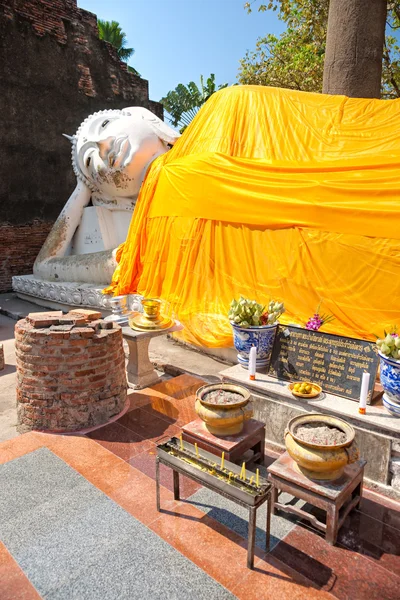 Ancien temple ruiné d'Ayuthaya, Thaïlande , — Photo