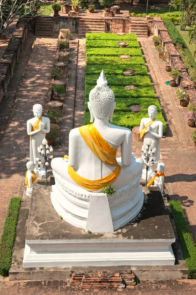 Ancien temple ruiné d'Ayuthaya, Thaïlande , — Photo