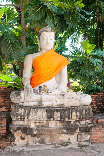 アユタヤ、タイの台無しにされた古い神殿, — ストック写真