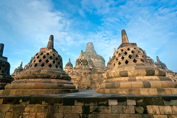 Templo de Borobudur, Yogyakarta, Java, Indonésia . — Fotografia de Stock