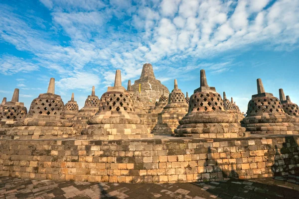 Borobudur świątyni, yogyakarta, Jawa, Indonezja. — Zdjęcie stockowe