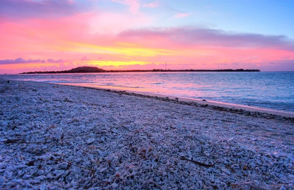 Beautiful sunset at Gili Meno, Indonesia. — Stock Photo, Image