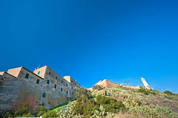 Маяк Форте Стелла, Портоферрайо, остров Эльба, Италия . — стоковое фото