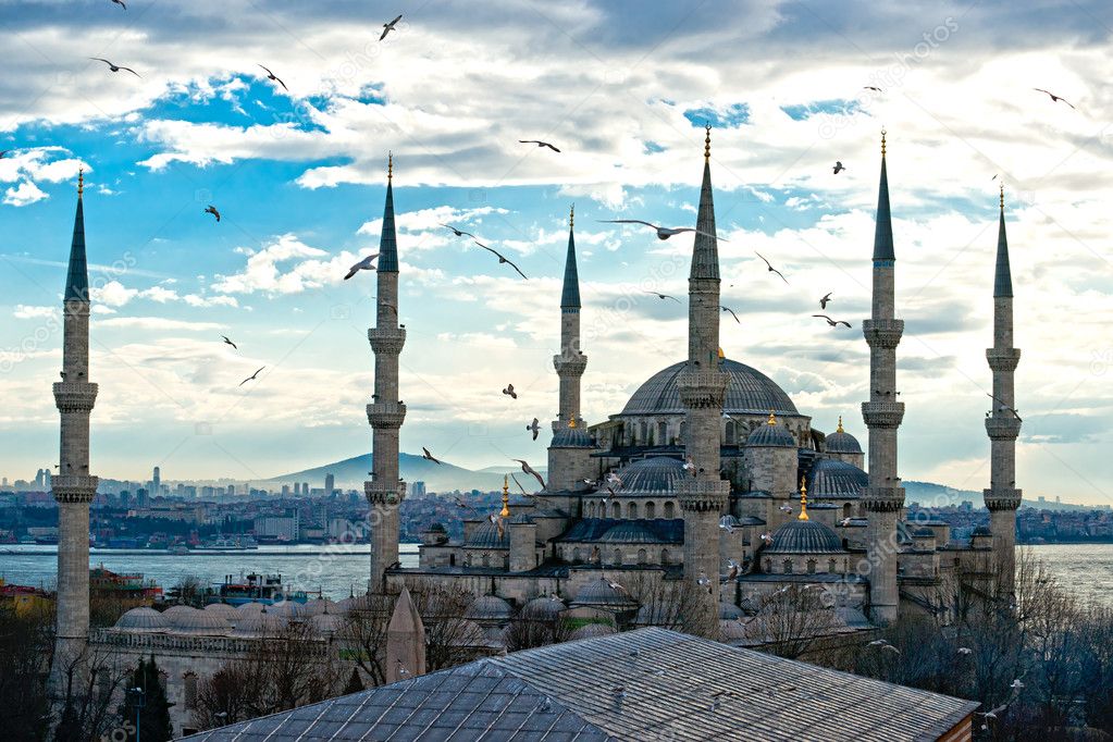 страны архитектура небо солнце море Стамбул загрузить