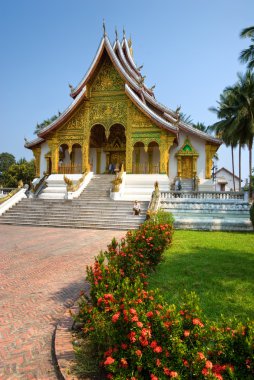 Luang Prabang 'daki Budist Tapınağı, Laos.