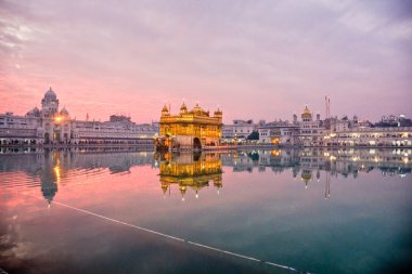 Amritsar 'daki Altın Tapınak, Punjab, Hindistan.