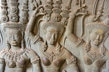 apsara, angkor wat. Kamboçya.