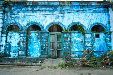eski sömürge sarayda yangon, myanmar.
