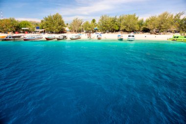gili trawangan, Endonezya, güzel deniz.