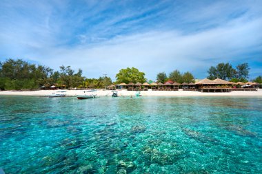 gili meno, Endonezya, güzel deniz.