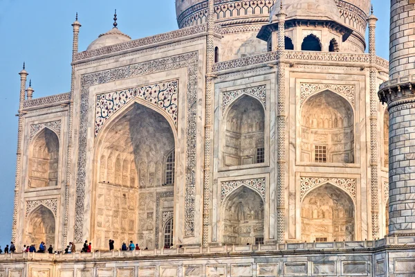 Taj mahal bei Sonnenuntergang, agra, uttar pradesh, indien. — Stockfoto