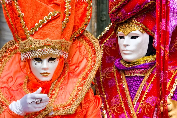 Venezianische Masken, Karneval. — Stockfoto