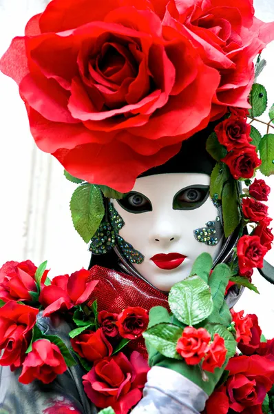Róża maski karnawałowe. — Zdjęcie stockowe