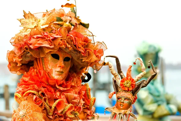 Maschere di Venezia, Carnevale . — Foto Stock