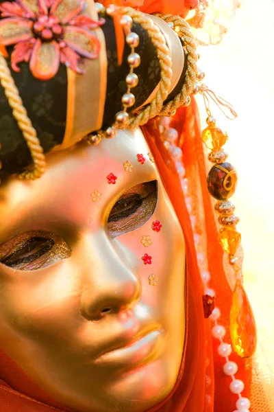 Maschera di Venezia, Carnevale . — Foto Stock