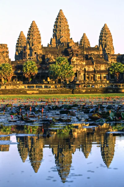 Angkor Wat at at Sunset, Kambodža. — Stock fotografie