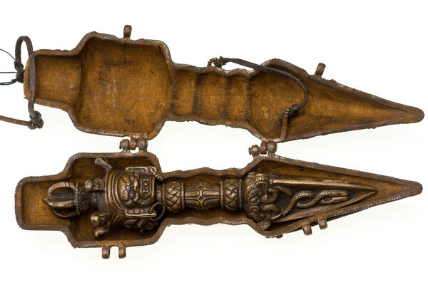 Крупный план волшебного Дордже из Тибета
.