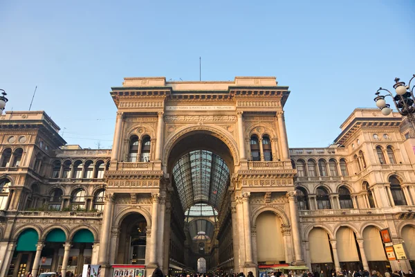 Vittorio emanuele galerij in Milaan — Stockfoto