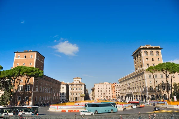 Piazza Venezia, Rome, Italy. — Stock Photo, Image