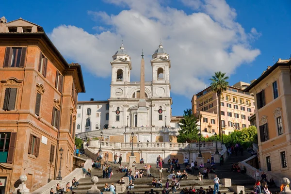 ピアッツァ ディ スパーニャは、ローマ、イタリア. — ストック写真