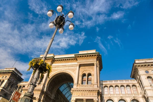 Galeria Vittorio Emanuele e Duomo em Milão — Fotografia de Stock