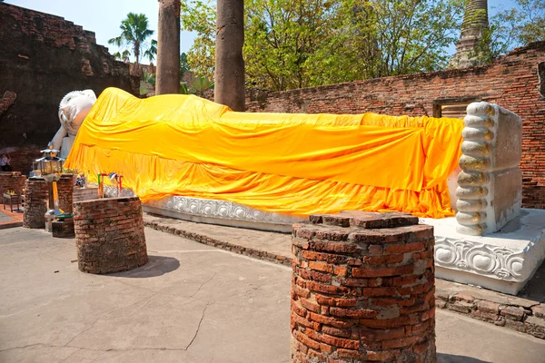 Vecchio tempio rovinato di Ayuthaya, Thailandia , — Foto Stock