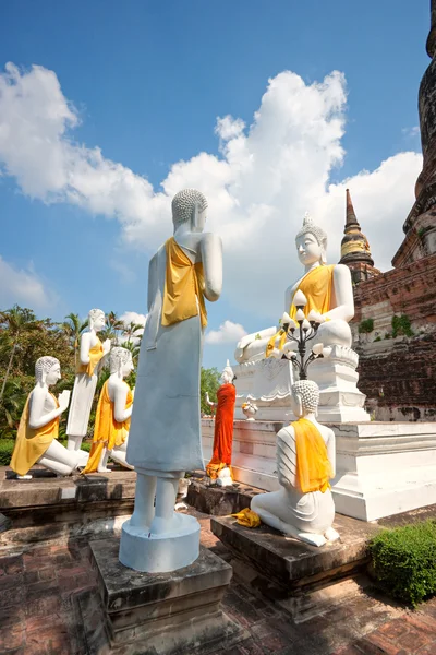 Verwoeste oude tempel van ayuthaya, thailand, — Stockfoto