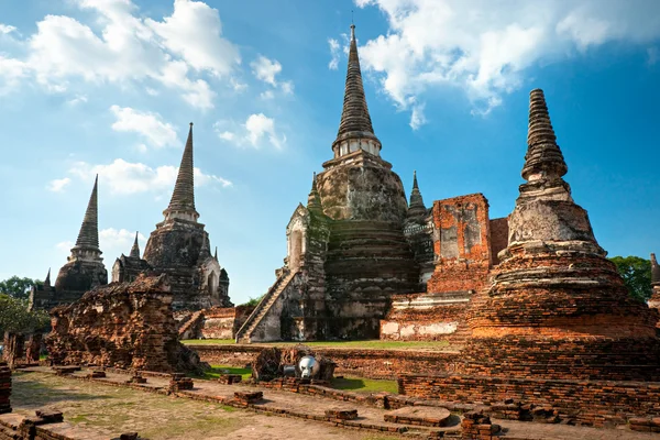 Ruined Old Temple of Ayuthaya, Thailand, — Stock Photo, Image