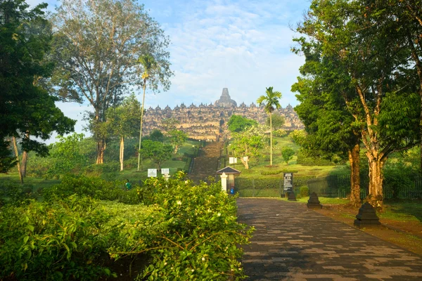 Храм Боробудур, Джокьякарта, Ява, Индонезия . — стоковое фото