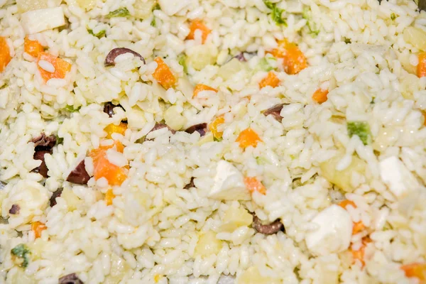 Primavera Rice. (Rice with vegetables, eggs and cheese.). — Stock Photo, Image