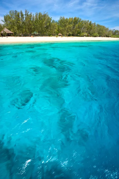 Laut indah di Gili Meno, Indonesia . — Stok Foto