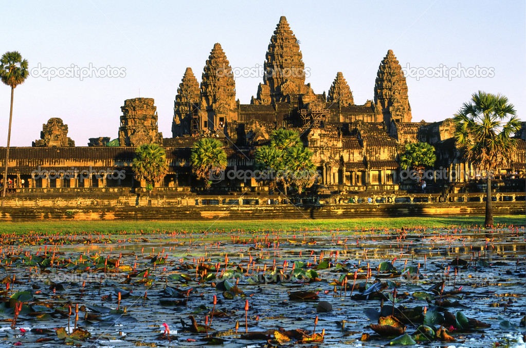 Angkor Wat at sunset, Cambodia.