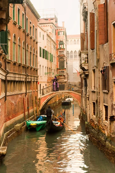 Grand canal v západu slunce, Benátky, Itálie. — Stock fotografie
