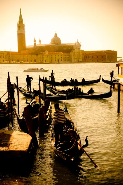 Gran Canal al atardecer, Venecia, Italia . — Foto de Stock