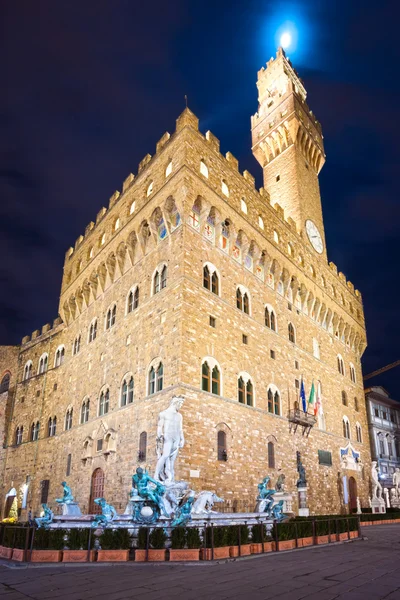 Florence, duomo ve giotto çan kulesi, santa croce ve palazzo signoria adlı piazzale michelangelo günbatımı manzarası — Stok fotoğraf