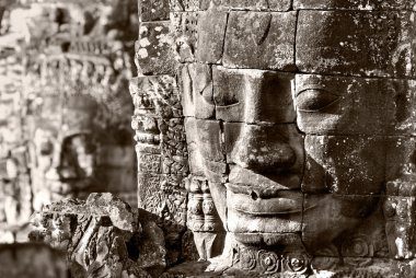 Bayon yüzler, angkor thom, cambodia.