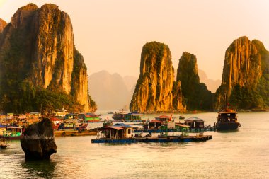 Halong bay, vietnam. UNESCO Dünya Mirası.