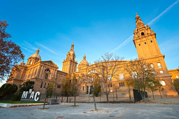Museu nacional d 'art de catalunya. Barcelona, Spanien. — Stockfoto
